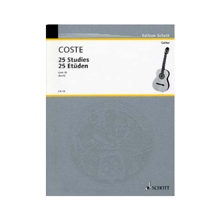 COSTE 25 ETUDES OP.38 GA34