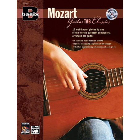 BASIX MOZART GUITAR TAB CLASSICS + CD  22633