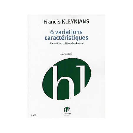 KLEYNJANS 6 VARIATIONS CARACTERISTIQUES  HL29488