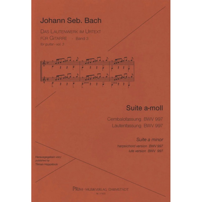 BACH SUITE EN A-MOLL BWV997 P17503