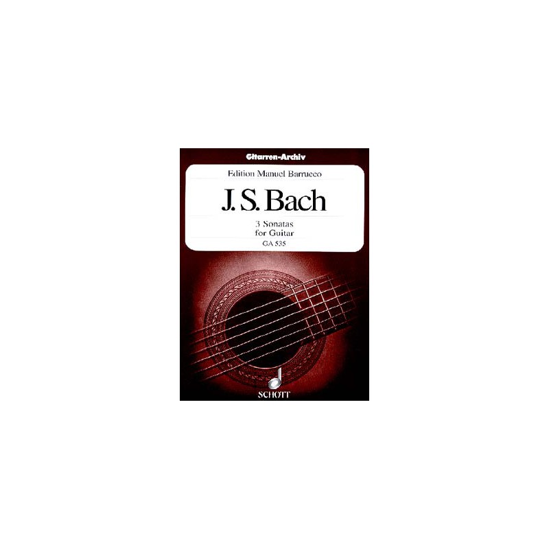 BACH 3 SONATES GA535