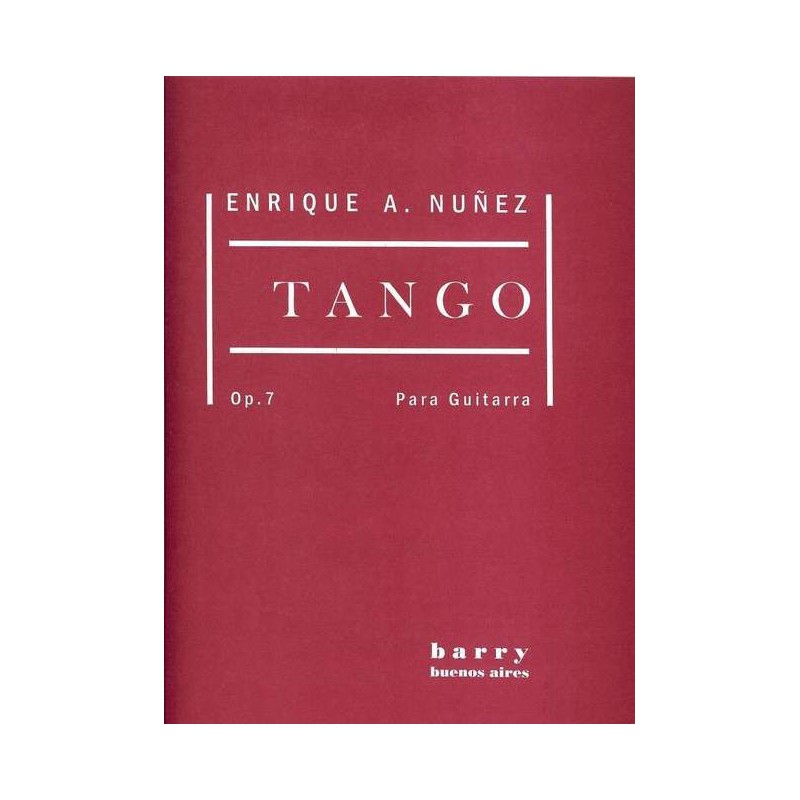 NUNEZ TANGO PARA GUITARRA OPUS 7  BBA4012