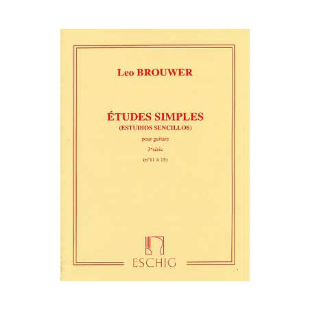 BROUWER ETUDES SIMPLES 3 ME8494