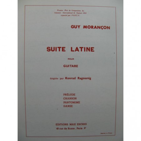 MORANCON SUITE LATINE  ME7644