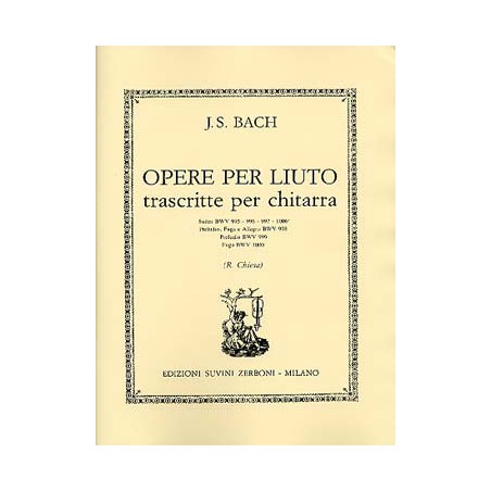 BACH OPERE PER LIUTO ESZ10028