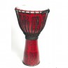 DJEMBE 9,5 POUCE EN FIBRE ROUGE SARONG