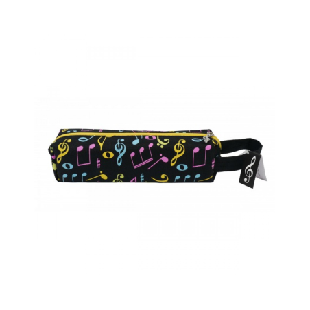 TROUSSE TISSU NOIRE NOTES EN COULEUR