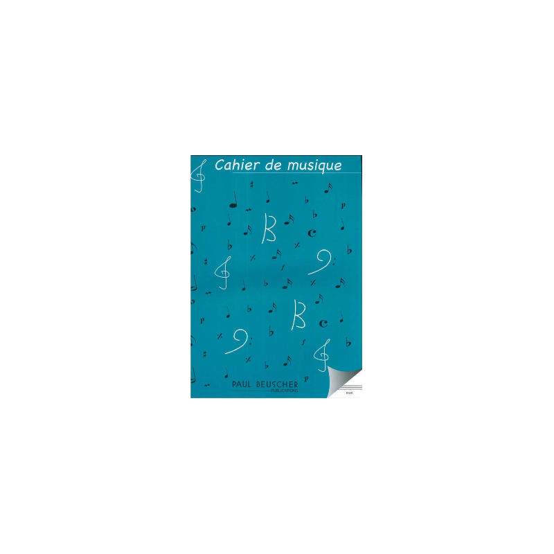 CAHIER DE MUSIQUE 12 PORTEES S12G