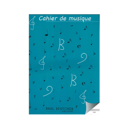 CAHIER DE MUSIQUE 12 PORTEES S12G