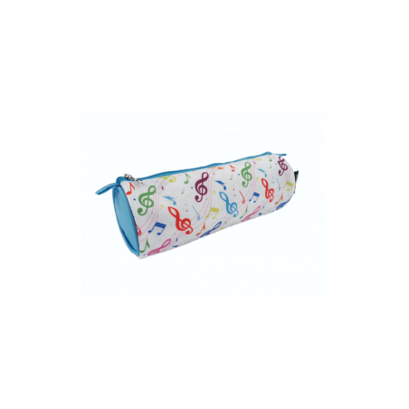 TROUSSE TISSU BLANCHE NOTES EN COULEUR