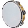 TAMBOURIN HAYMAN BOIS 12 CYMBALETTES 8 POUCES MT6082NE