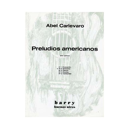 CARLEVARO PRELUDIOS AMERICANOS 2 SCHERZINO BBA4011