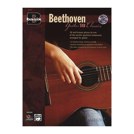 BASIX BEETHOVEN GUITAR TAB CLASSICS + CD  22630