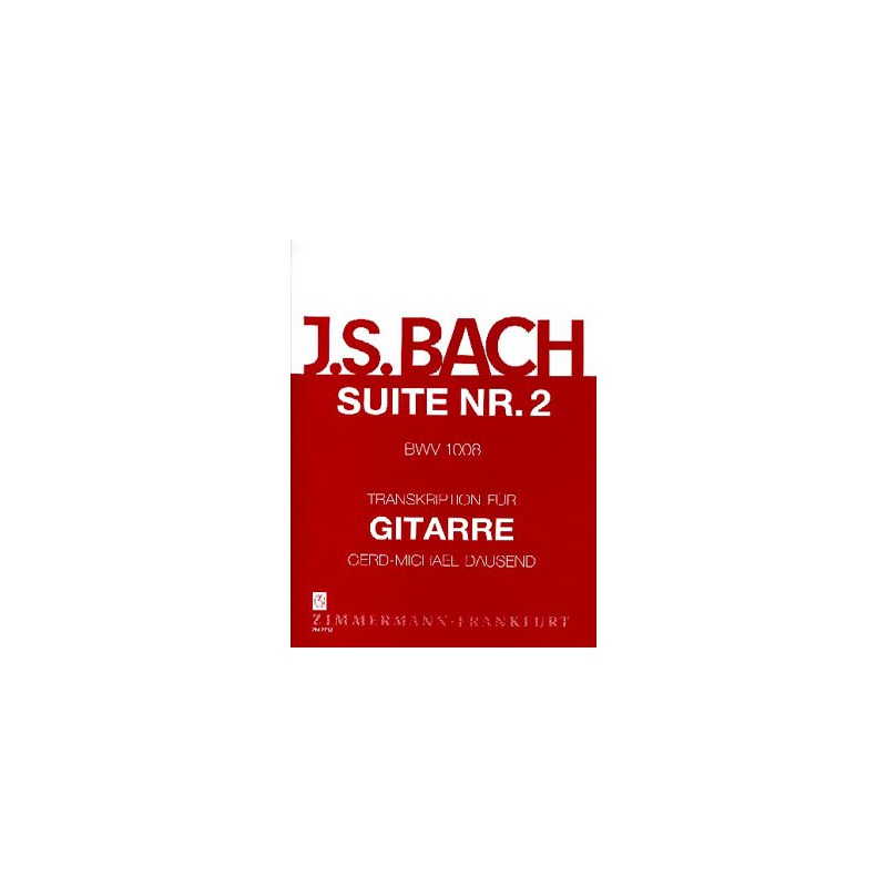 BACH SUITE VIOLONCELLE 2 DAUSEND BWV 1008 ZM27320