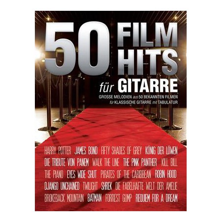 50 HITS FILMS POUR GUITARE SOLO  