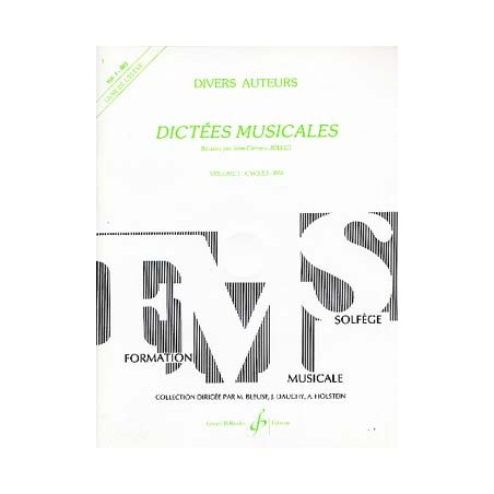 JOLLET DICTEES MUSICALES 1