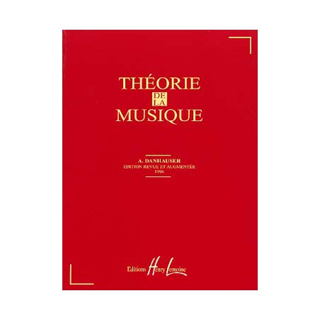 DANHAUSER THEORIE DE LA MUSIQUE