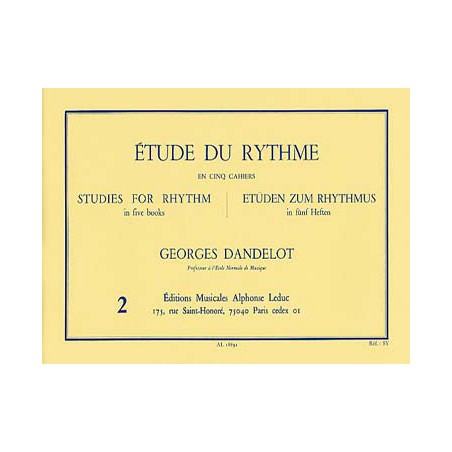 DANDELOT ETUDE DU RYTHME 2