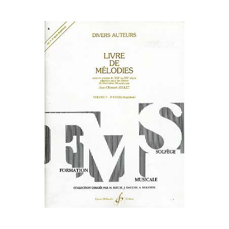 JOLLET LIVRE DE MELODIES 7