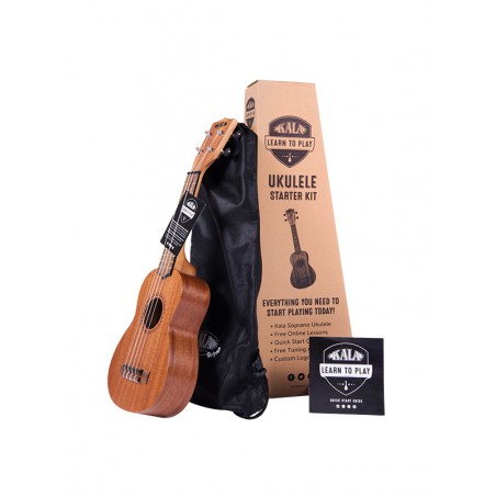 UKULELE KALA SOPRANO ACAJOU PACK LEARN TO PLAY