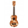 UKULELE SOPRANO KALA MAORI GARDENIA ACAJOU AVEC HOUSSE MOTIF VOYAGE 