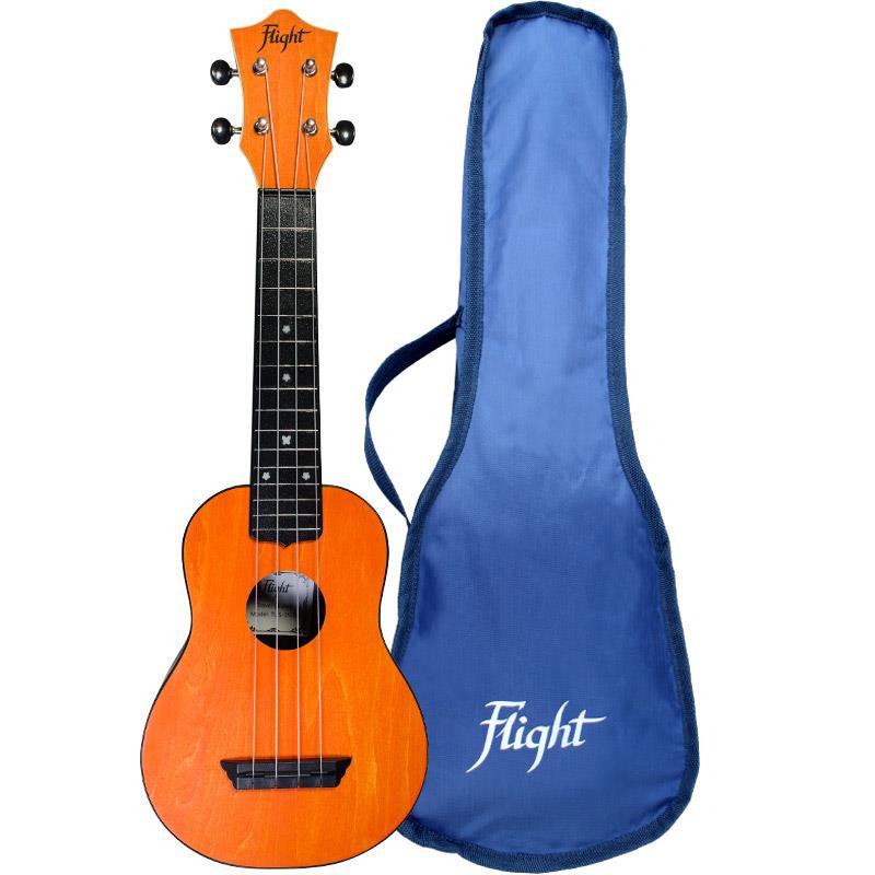 UKULELE FLIGHT SOPRANO ABS TRAVEL ORANGE TUS35OR