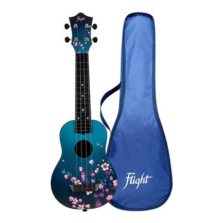 UKULELE FLIGHT SOPRANO ABS TRAVEL SAKURA AVEC HOUSSE TUS32