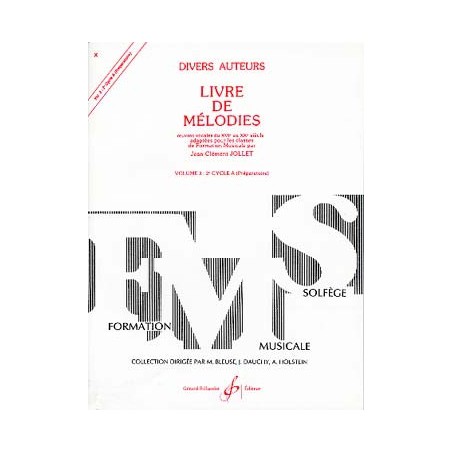 JOLLET LIVRE DE MELODIES 3