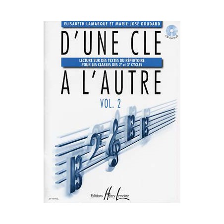 LAMARQUE D'UNE CLE A L'AUTRE 2 + CD