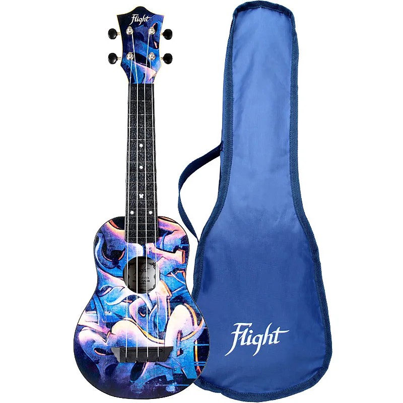 UKULELE FLIGHT SOPRANO ABS TRAVEL TUS40 GRAFFITI