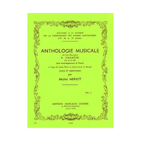 MERIOT ANTHOLOGIE MUSICALE 2