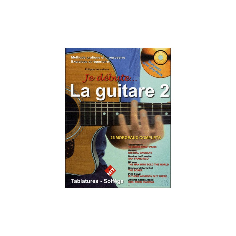 ROUVE / HEUVELINNE JE DEBUTE LA GUITARE 2 + CD HIT71024