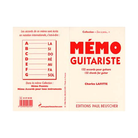 MEMO DU GUITARISTE PB310