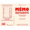 MEMO DU GUITARISTE PB310