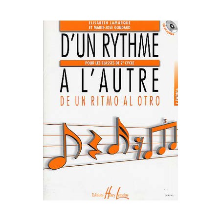 LAMARQUE D'UN RYTHME A L'AUTRE 3EME CYCLE VOLUME 3