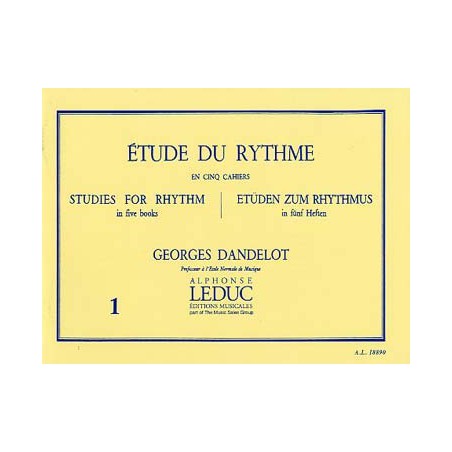 DANDELOT ETUDE DU RYTHME 1 AL18890