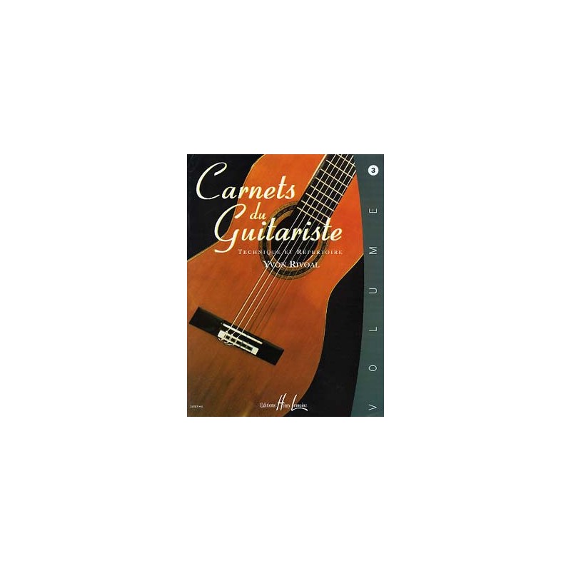 RIVOAL CARNETS DU GUITARISTE 3