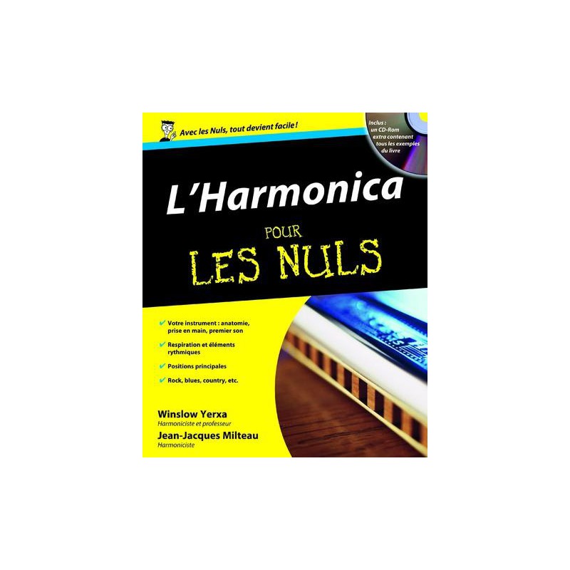 YERXA / MILTEAU L'HARMONICA POUR LES NULS + CD 