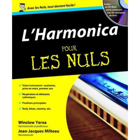 YERXA / MILTEAU L'HARMONICA POUR LES NULS + CD 