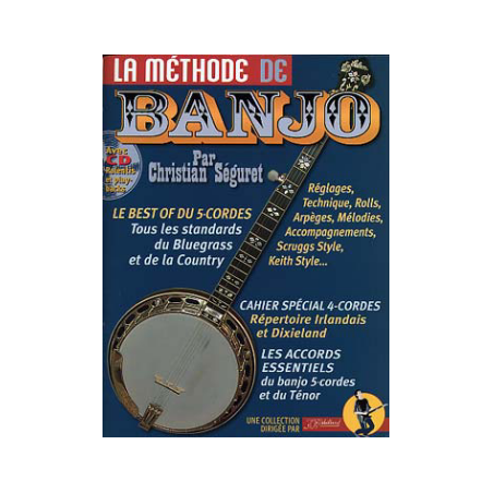 SEGURET METHODE DE BANJO + CD BM1003