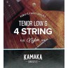 KAMAKA UKULELE TENOR LOW G BLACK NYLON S-3G