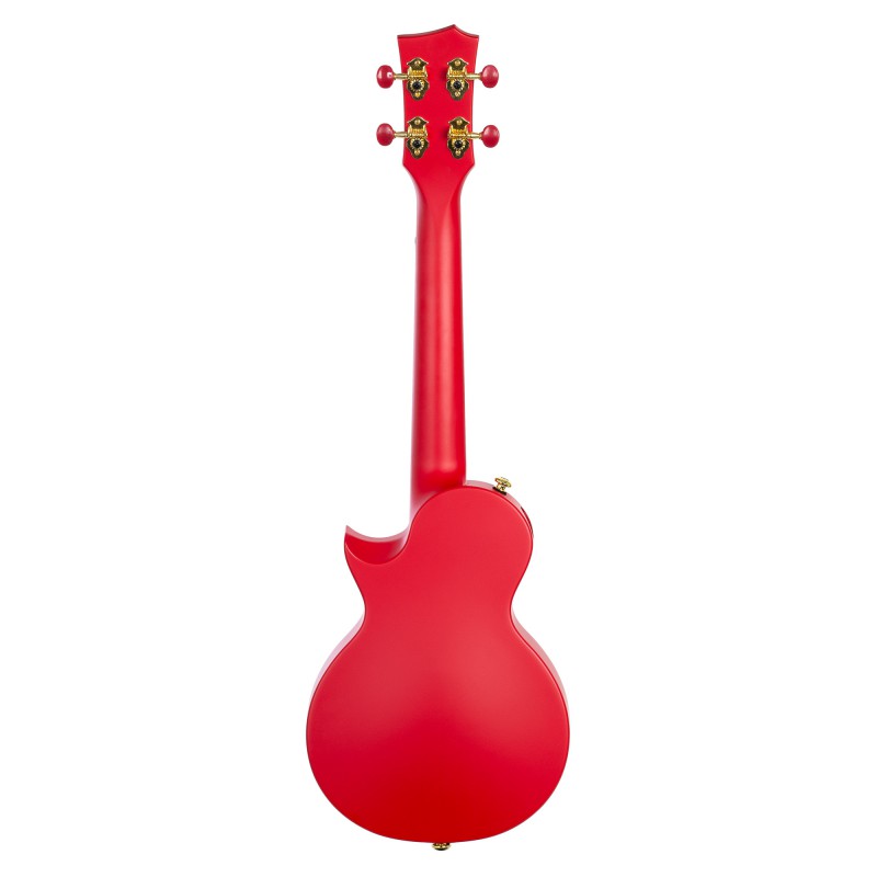 UKULELE CASCHA CONCERT EN FIBRE DE CARBONE ROUGE HH2280