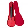 UKULELE CASCHA CONCERT EN FIBRE DE CARBONE ROUGE HH2280