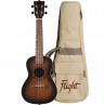 UKULELE FLIGHT CONCERT DUC380A AMBER AVEC HOUSSE 