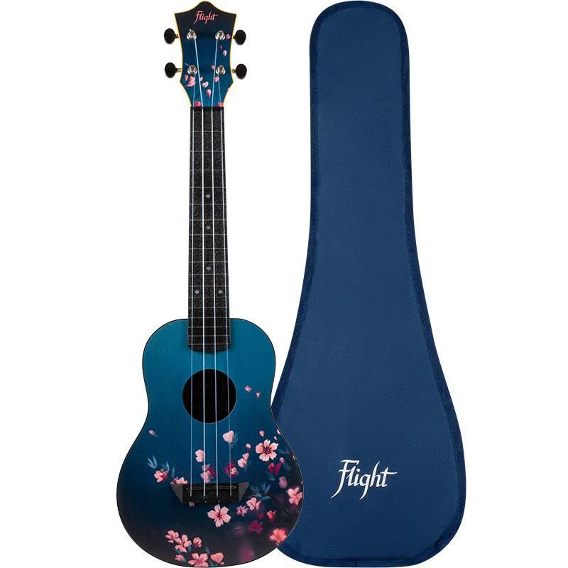 UKULELE FLIGHT CONCERT ABS TRAVEL SAKURA AVEC HOUSSE TUC32