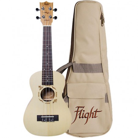 UKULELE FLIGHT CONCERT ZEBRAWOOD AVEC HOUSSE DUC325 SP/ZEB