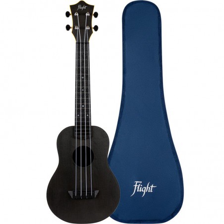 UKULELE FLIGHT CONCERT TRAVEL TUC35 BLACK