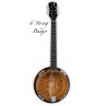 BANJO 6 CORDES RESON ACAJOU PEAU REMO