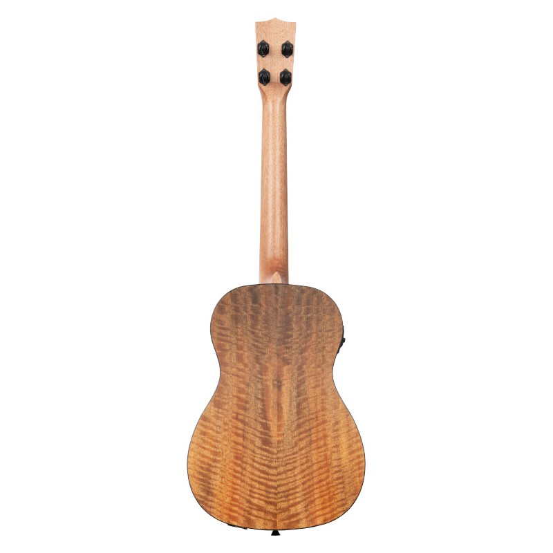 UKULELE KALA BARITON ELECTRO-ACOUSTIQUE CURLY MANGO AVEC HOUSSE