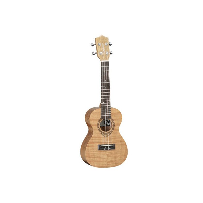 UKULELE TANGLEWOOD CONCERT ACAJOU FLAMME FOND BOMBE BRILLANT TWT6